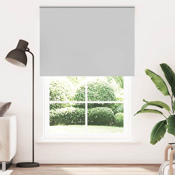 vidaXL Roller Blind Light gray Polyester 57.1 x 82.7 in Rollable