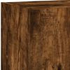 vidaXL TV Cabinet Smoked Oak Engineered Wood Compact TV Cabinet