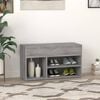 vidaXL Shoe Bench Grey Sonoma Engineered Wood Medium Shoe Bench