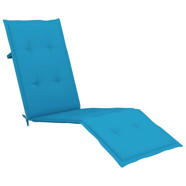 vidaXL Deck Chair Cushion Blue Oxford fabric (100% polyester) Large