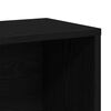 vidaXL Book Cabinet Black Oak 61.02 x 9.45 x 62.99 in Engineered Wood