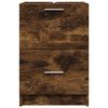 vidaXL Sink Cabinet Smoked Oak Engineered Wood 15.7x14.6x23.2 in