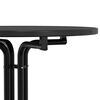 vidaXL Dining Table Black Engineered Wood and Powder-Coated Steel Compact