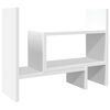 vidaXL Desk Organiser White 15.2x6.7x15.4" Engineered wood