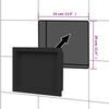 vidaXL Shower Niche Matt Black 16.1"x20.1"x3.9"