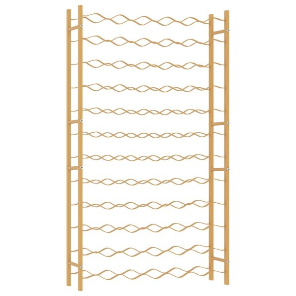 vidaXL Wine Rack for 72 Bottles Gold Metal