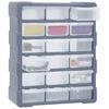 vidaXL Multi-drawer Organizer with 18 Middle Drawers 15"x6.3"x18.5"