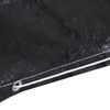 vidaXL Garden Furniture Cover Set of 2 Black Aluminum, PE (Polyethylene)