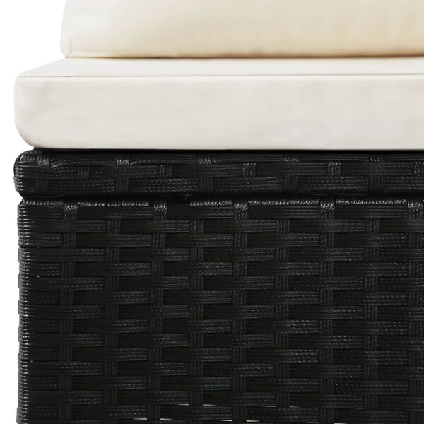 vidaXL Sofa Set Black and cream white