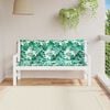 vidaXL Garden Bench Cushion Set of 2 Leaf pattern Oxford fabric