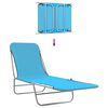 vidaXL Sunlounger Set of 2 Blue