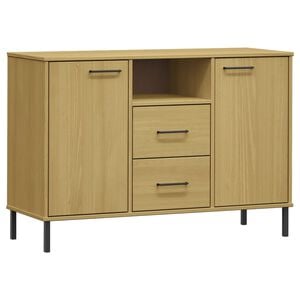 vidaXL Sideboard Brown Solid pine wood Medium Sideboard Rectangular