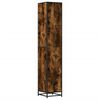 vidaXL Bathroom Cabinet Smoked Oak Engineered wood, metal Tall