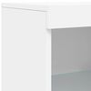 vidaXL Sideboard White Engineered wood, Glass Large Sideboard
