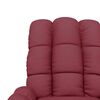 vidaXL Massage Chair Wine red Polyester, metal, solid wood, plywood