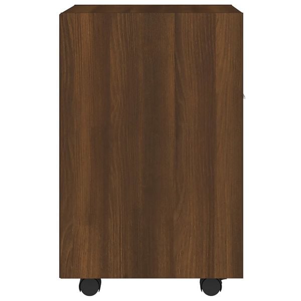 vidaXL Side Cabinet Brown Oak Engineered Wood Small Side Cabinet