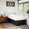 vidaXL Bed Frame Black Faux leather, engineered wood Twin Modern