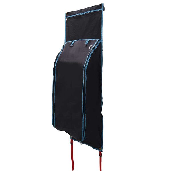 vidaXL Storage Bag with Storage Black and Blue 55.12 x 16.93 in Oxford