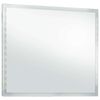 vidaXL Bathroom Mirror Silver Glass and Aluminium 31.5 x 23.6 in