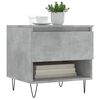 vidaXL Coffee Table Concrete Gray Engineered Wood, Metal