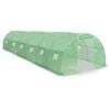 vidaXL Greenhouse Green PE mesh fabric and galvanized steel 290.6 sq ft