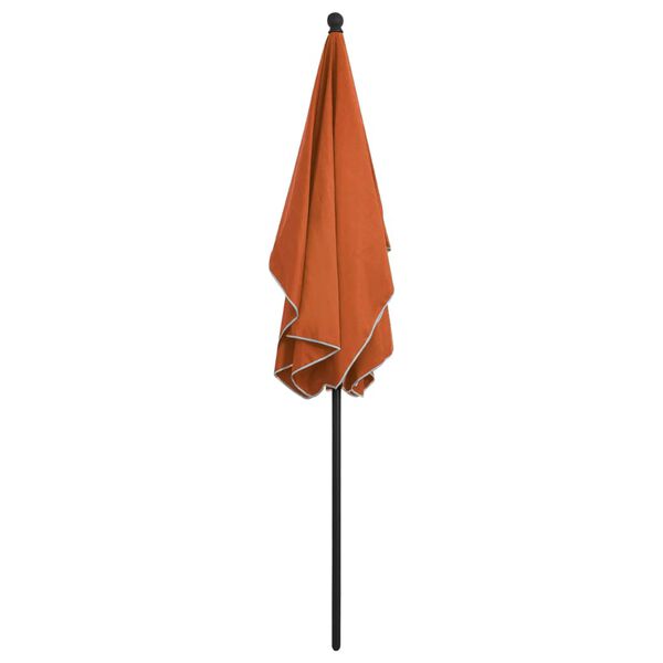 vidaXL Garden Parasol Terracotta Polyester, Steel Large Tiltable