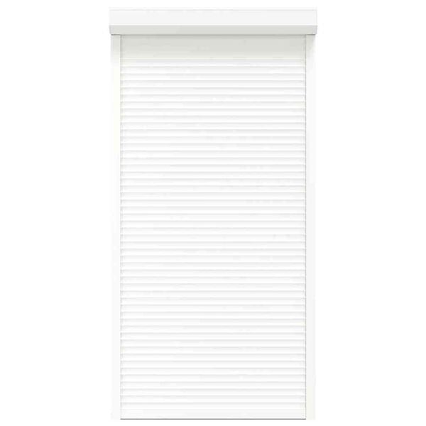 vidaXL Roller Shutter Aluminium 43.3x86.6" White