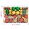 vidaXL Christmas Bauble Set Set of 111 Red, Green, Gold Polystyrene