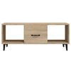 vidaXL Coffee Table Sonoma Oak Engineered Wood 40.2 x 19.7 x 15.7 in