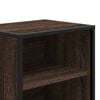 vidaXL Bedside Cabinet Set of 2 Brown Oak Engineered Wood and Metal