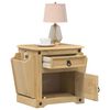 vidaXL Bedside Cabinet Honey Brown Solid pine wood Compact