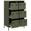 vidaXL Highboard Olive Green Cold-rolled steel Large Highboard