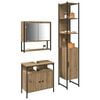 vidaXL Bathroom Furniture Set 3 pcs Artisan Oak Engineered Wood