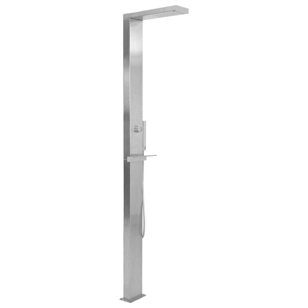 vidaXL Shower Panel Silver 201 stainless steel Large Appealing Design