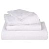 vidaXL Hand Towel Set of 50 White 100% Cotton Standard Hand Towel