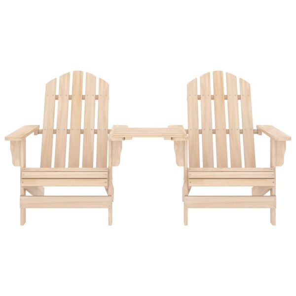 vidaXL Garden Chair Natural Wood Solid fir wood Standard Ergonomic