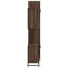 vidaXL Bathroom Furniture Set Brown Oak Engineered wood, metal, glass