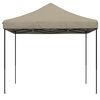 vidaXL Party Tent Taupe and Black