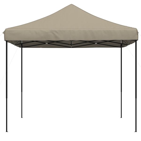 vidaXL Party Tent Taupe and Black