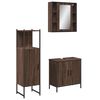 vidaXL Bathroom Cabinet Set Brown oak