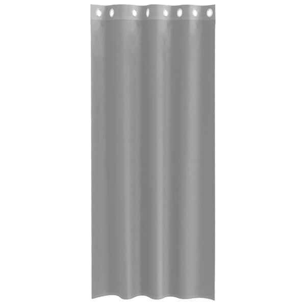 vidaXL Voile Curtains with Grommets 2 pcs Light Grey 55.1x96.5"