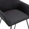 vidaXL Dining Chair Set of 4 Black