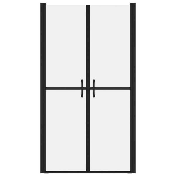 vidaXL Shower Door Frosted ESG (34.6"-35.8")x74.8"