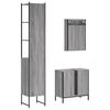 vidaXL Bathroom Furniture Set Grey sonoma