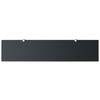 vidaXL Floating Shelf Black Tempered safety glass, Zinc alloy 35.4x7.9 in