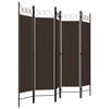 vidaXL 5-Panel Room Divider Brown 78.7"x70.9"