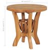 vidaXL Bistro Set Natural Teak Fine sanded solid teak wood 3-piece set