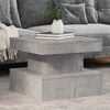 vidaXL Coffee Table Concrete grey Engineered wood Low Coffee Table