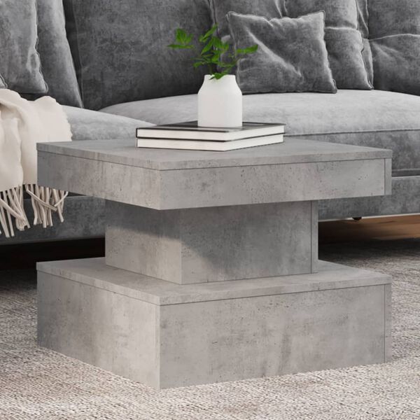 vidaXL Coffee Table Concrete grey Engineered wood Low Coffee Table