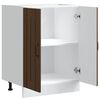 vidaXL Sink Base Cabinet Brown Oak Engineered Wood Medium
